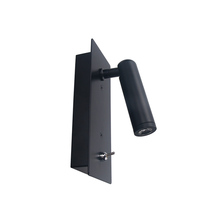 ACA Aplika Toixou Xonefti Metalliki Mavri LED Fusiko Lefko F28x17.5cm 151BMB