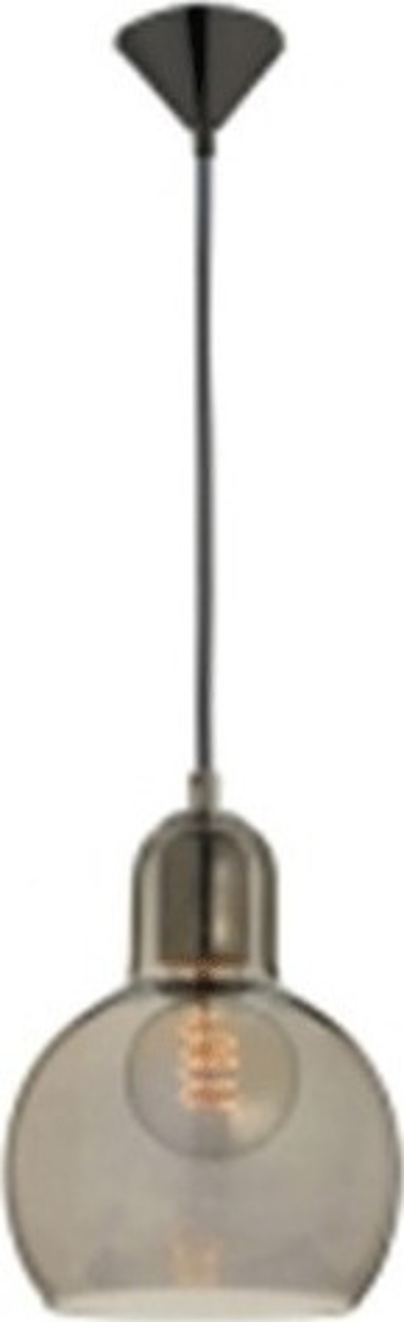 ACA Lighting - ΣΗΜΑΝΤΙΚΟ: Σε περίπτωση διαφοράς τιμής από το κατάστημα ισχύει παντα και μόνο η τιμή του καταστήματος ACA Φωτιστικό Οροφής Γυάλινο 'Bloom' Μαύρο/Φιμέ Ε27 17Χ