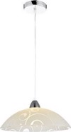 ACA Fotistiko Orofis Metalliko/Gyalino 'Chaplin' Lefko/Xromio E27 35X100cm DLA321C1