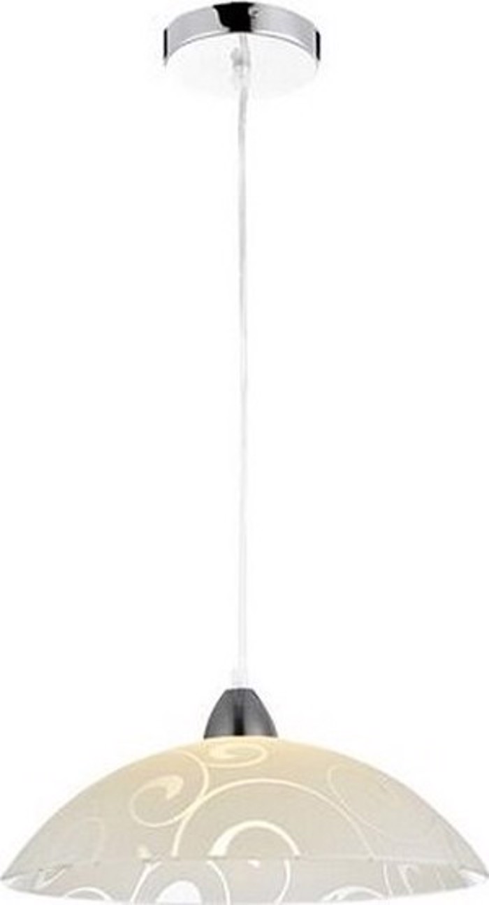 ACA Fotistiko Orofis Metalliko/Gyalino 'Chaplin' Lefko/Xromio E27 35X100cm DLA321C1