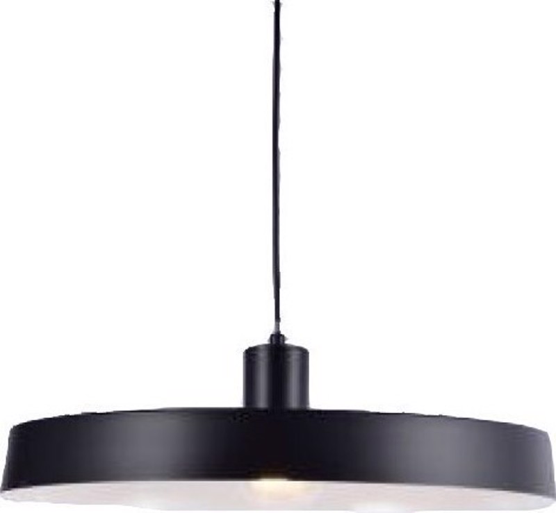 ACA Φωτιστικό Οροφής Μεταλλικό 'Domenica' Μαύρο Ε27 60Χ