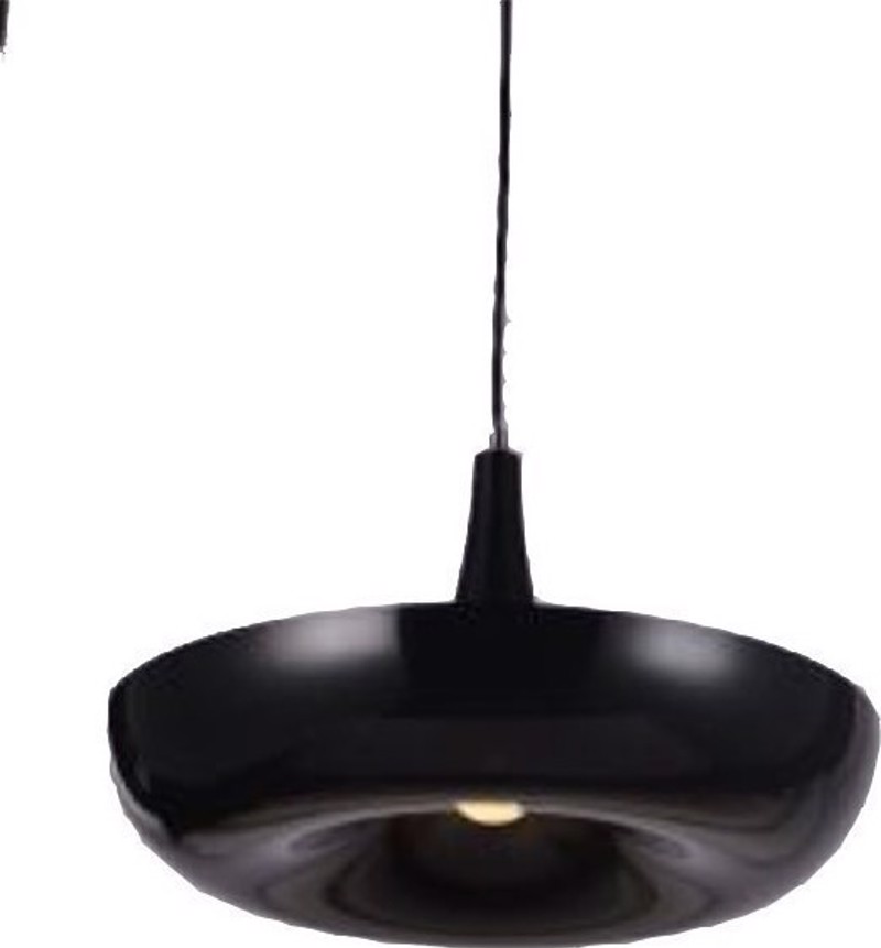 ACA Φωτιστικό Οροφής Μεταλλικό ‘Sobrero’ Μαύρο Ε27 40Χ120cm OD5435BK