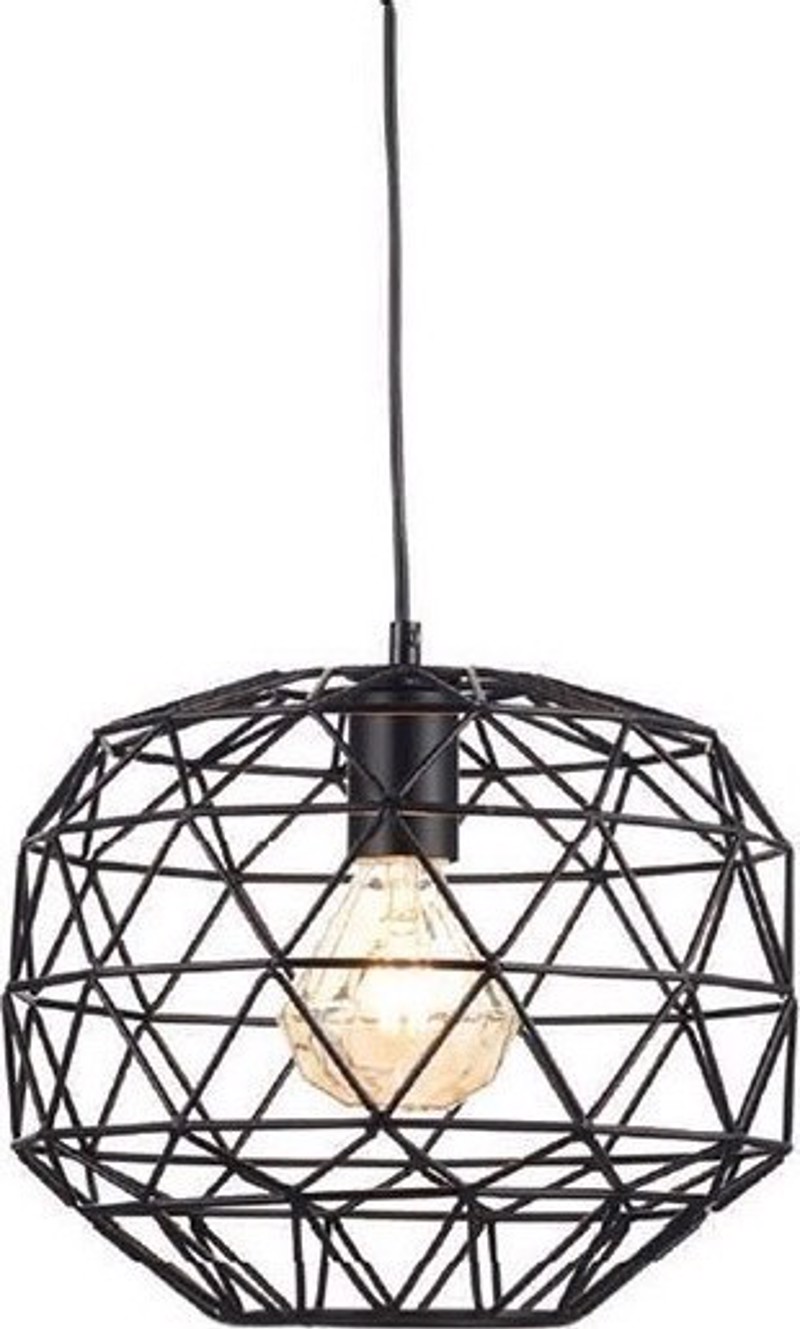 ACA Φωτιστικό Οροφής Μεταλλικό 'Aladdin' Μαύρο Ε27 30Χ1