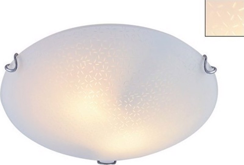 ACA 3φωτη Πλαφονιέρα Οροφής Μεταλλική/Γυάλινη 'Scilla' 