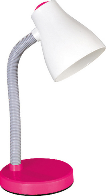 ACA Επιτραπέζιο Φωτιστικό Μεταλλικό/Πλαστικό 'Yuppie' Γκρί/Ροζ/Λευκό Ε27 14Χ35cm SF1211P