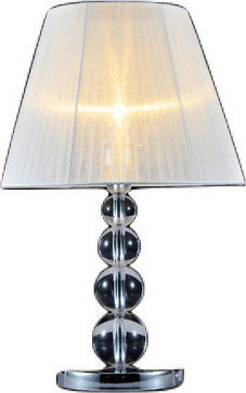 ACA Lighting - ΣΗΜΑΝΤΙΚΟ: Σε περίπτωση διαφοράς τιμής από το κατάστημα ισχύει παντα και μόνο η τιμή του καταστήματος ACA Επιτραπέζιο Φωτιστικό Μεταλλικό/Υφασμάτινο 'Olivia'