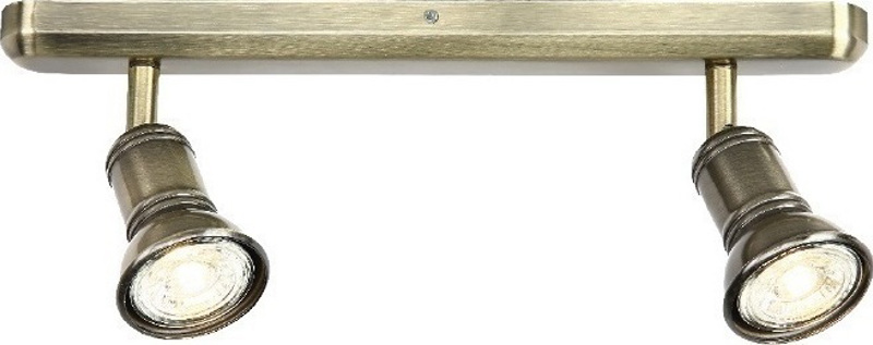 agiovlasitishome Διακοσμητικά τοίχου - ΣΗΜΑΝΤΙΚΟ: Σε περίπτωση διαφοράς τιμής από το κατάστημα ισχύει παντα και μόνο η τιμή του καταστήματος ACA 2Φωτο Σποτ Μεταλλικό 'Brulee' Μπρονζέ GU10 36Χ12cm