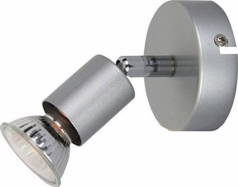 ACA Lighting - ΣΗΜΑΝΤΙΚΟ: Σε περίπτωση διαφοράς τιμής από το κατάστημα ισχύει παντα και μόνο η τιμή του καταστήματος ACA Σποτ Μεταλλικό 'Trinity' Ασημί GU10 8Χ8cm MC634SL1