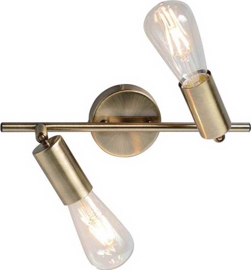 ACA Lighting - ΣΗΜΑΝΤΙΚΟ: Σε περίπτωση διαφοράς τιμής από το κατάστημα ισχύει παντα και μόνο η τιμή του καταστήματος ACA 2φωτο Σποτ Μεταλλικό 'Mohicans' Μπρονζέ Ε27 33Χ17cm