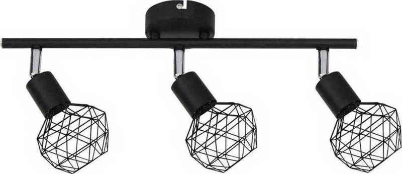 ACA Lighting - ΣΗΜΑΝΤΙΚΟ: Σε περίπτωση διαφοράς τιμής από το κατάστημα ισχύει παντα και μόνο η τιμή του καταστήματος ACA 3Φωτο Σποτ Οροφής Μεταλλικό 'Aladdin' Μαύρο Ε14 71,