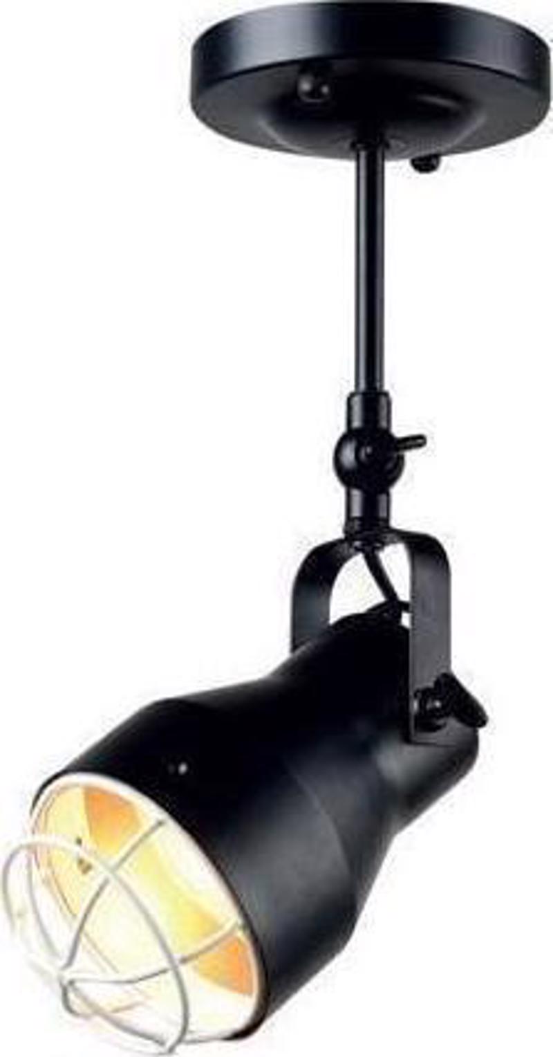 ACA Σποτ Οροφής Μεταλλικό 'Dakota' Λευκό/Μαύρο Ε27 10Χ3