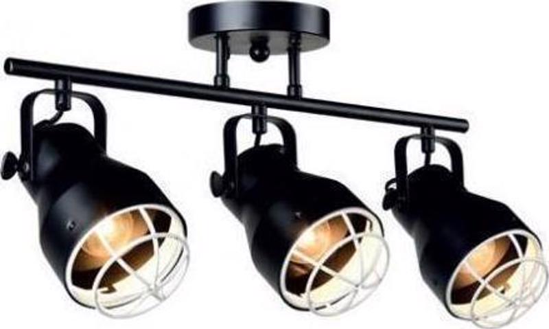 ACA 3Φωτο Σποτ Οροφής Μεταλλικό 'Dakota' Λευκό/Μαύρο Ε2