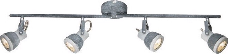 agiovlasitishome Διακοσμητικά τοίχου - ΣΗΜΑΝΤΙΚΟ: Σε περίπτωση διαφοράς τιμής από το κατάστημα ισχύει παντα και μόνο η τιμή του καταστήματος ACA 4Φωτο Σποτ Οροφής Μεταλλικό 'Inka' Γκρί GU10 79,5Χ1