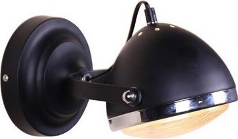 ACA Σποτ 'Harley' Μαύρο Ε14 15,2Χ24,7cm ML306131WBK