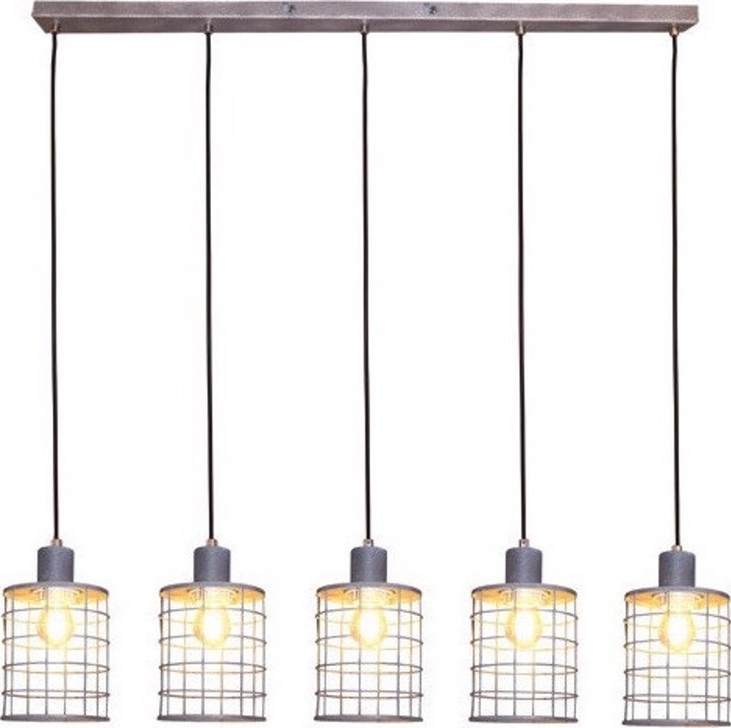 Φωτιστικά agiovlasitishome - ΣΗΜΑΝΤΙΚΟ: Σε περίπτωση διαφοράς τιμής από το κατάστημα ισχύει παντα και μόνο η τιμή του καταστήματος ACA 5Φωτο Φωτιστικό Οροφής Μεταλλικό 'Dublin' Γκρί E27