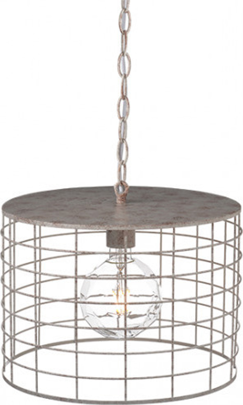 ACA Lighting - ΣΗΜΑΝΤΙΚΟ: Σε περίπτωση διαφοράς τιμής από το κατάστημα ισχύει παντα και μόνο η τιμή του καταστήματος ACA Φωτιστικό Οροφής Μεταλλικό 'Dublin' Λευκό/Σκουριά E