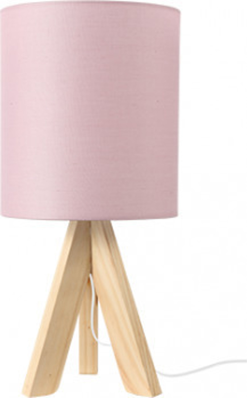 ACA Lighting - ΣΗΜΑΝΤΙΚΟ: Σε περίπτωση διαφοράς τιμής από το κατάστημα ισχύει παντα και μόνο η τιμή του καταστήματος ACA Επιτραπέζιο Φωτιστικό Υφασμάτινο/Ξύλινο 'Piccolo' Ρ