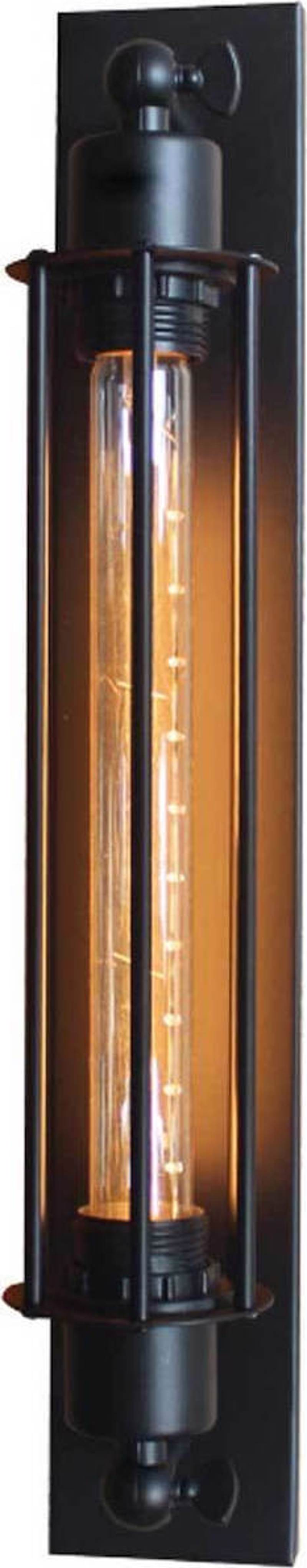 ACA Απλίκα Τοίχου Μεταλλική 'Maya' Μαύρο Ε27 8Χ50cm KS2