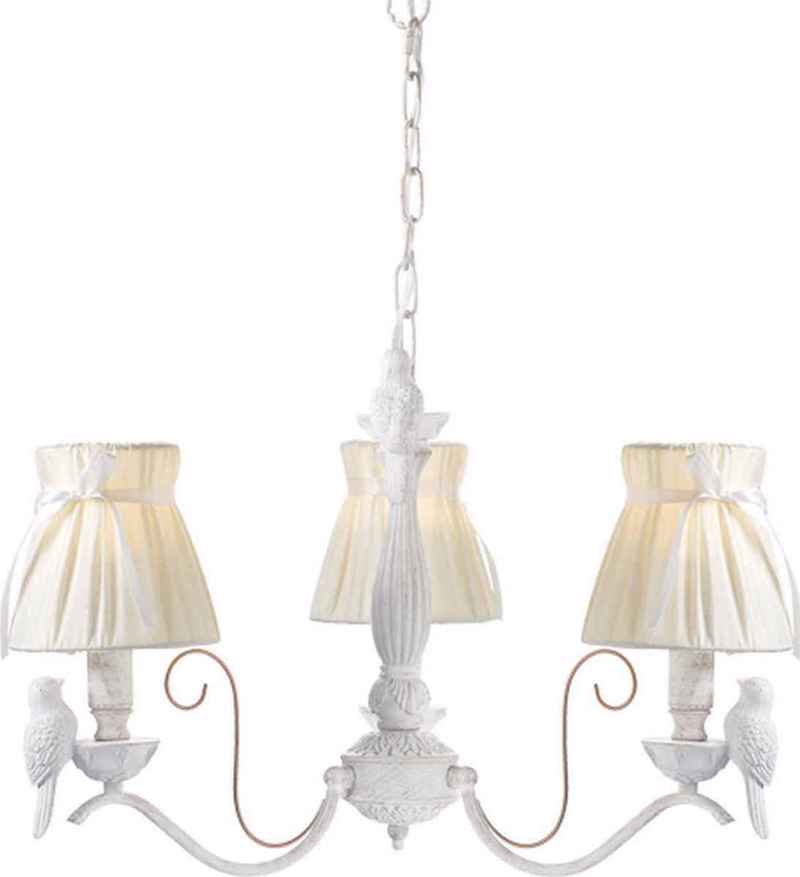 ACA 3Φωτο Φωτιστικό Οροφής Μεταλλικό/Υφασμάτινο 'Ekavi 