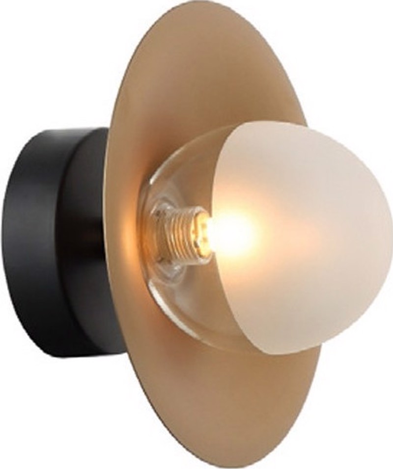 ACA Lighting - ΣΗΜΑΝΤΙΚΟ: Σε περίπτωση διαφοράς τιμής από το κατάστημα ισχύει παντα και μόνο η τιμή του καταστήματος ACA Απλίκα Τοίχου Μεταλλική 'Layla' Μαύρο/Ορείχαλκος G9