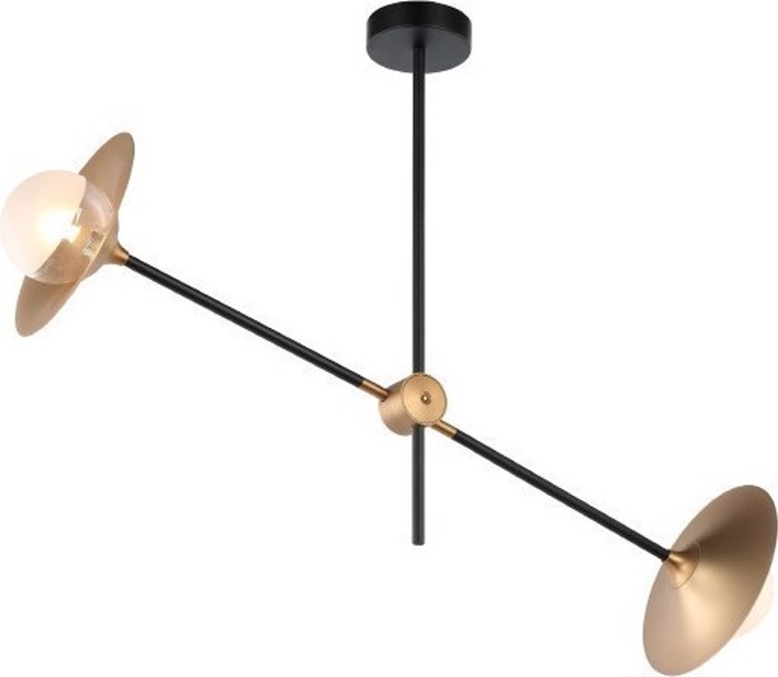 ACA 2Foto Fotistiko Orofis Metalliko 'Layla' Mavro/Oreixalkos G9 85X51cm HL4322C84BB