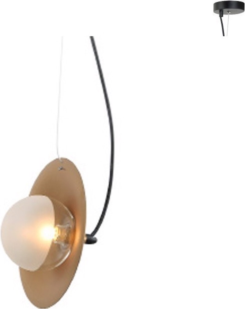 ACA Φωτιστικό Οροφής Μεταλλικό 'Layla' Μαύρο/Ορείχαλκος G9 14Χ122cm HL4321P23BB