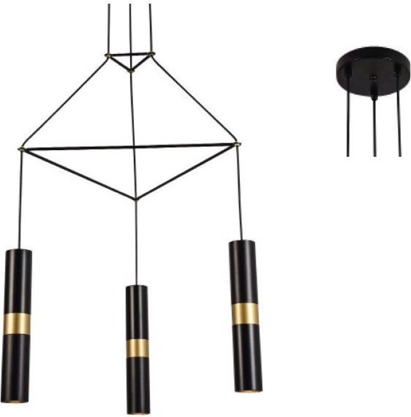 ACA Lighting - ΣΗΜΑΝΤΙΚΟ: Σε περίπτωση διαφοράς τιμής από το κατάστημα ισχύει παντα και μόνο η τιμή του καταστήματος ACA 3Φωτο Φωτιστικό Οροφής Μεταλλικό 'Da Vinci' Χρυσό/Μ