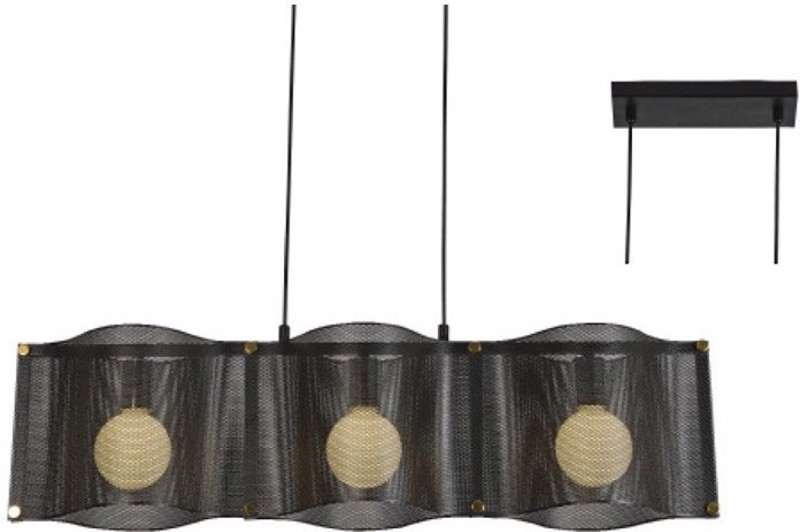 Φωτιστικά agiovlasitishome - ΣΗΜΑΝΤΙΚΟ: Σε περίπτωση διαφοράς τιμής από το κατάστημα ισχύει παντα και μόνο η τιμή του καταστήματος ACA 3Φωτο Φωτιστικό Οροφής Μεταλλικό 'Mordor' Μαύρο Ε27