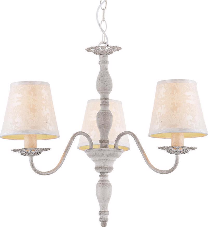 ACA 3Φωτο Φωτιστικό Οροφής Μεταλλικό/Υφασμάτινο 'Karpat