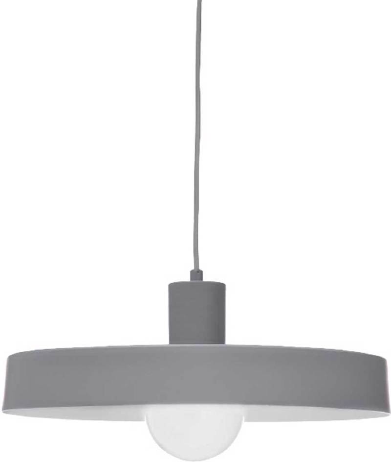 ACA Lighting - ΣΗΜΑΝΤΙΚΟ: Σε περίπτωση διαφοράς τιμής από το κατάστημα ισχύει παντα και μόνο η τιμή του καταστήματος ACA Φωτιστικό Οροφής Μεταλλικό 'Domenica' Γκρί Ε27 36Χ1