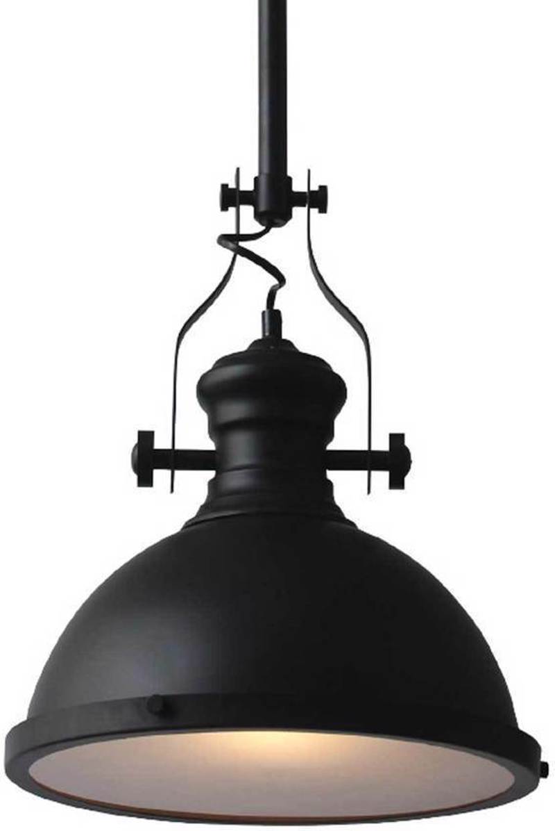 ACA Φωτιστικό Οροφής Μεταλλικό/Γυάλινο 'Cronus' Μαύρο Ε27 32Χ95cm KS1300P311BK