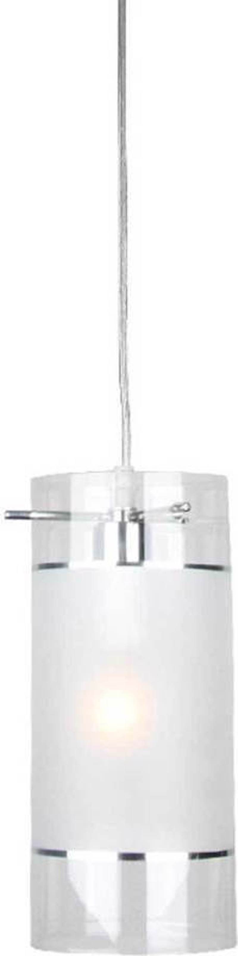 ACA Φωτιστικό Οροφής Μεταλλικό/Γυάλινο 'Mane' Χρώμιο/Δι