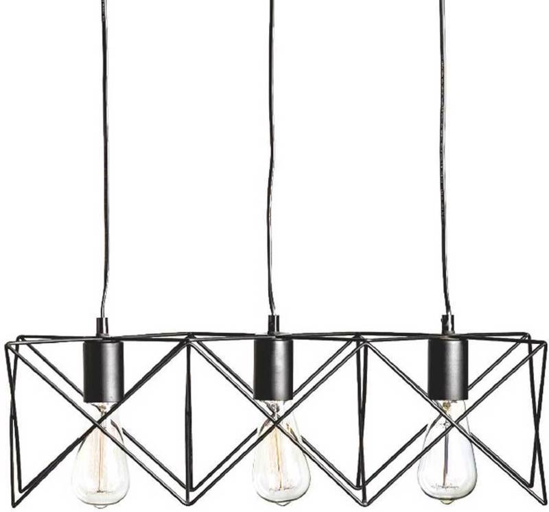 ACA 3Φωτο Φωτιστικό Οροφής Μεταλλικό 'Andy' Μαύρο Ε27 5