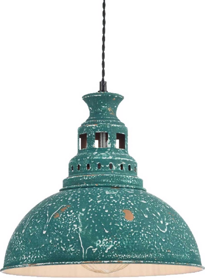 ACA Φωτιστικό Οροφής Μεταλλικό 'Nevada' Πράσινο Ε27 35Χ