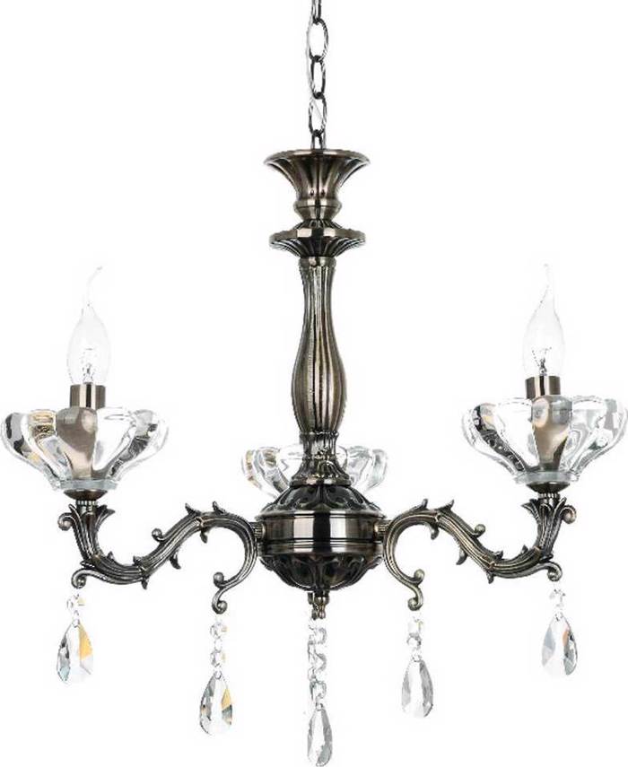 ACA 3Foto Fotistiko Orofis  Metallo/Krustallo ' Sarto' Bronze E14 54X130cm TNK854533P