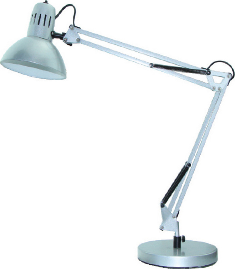 ACA Lighting - ΣΗΜΑΝΤΙΚΟ: Σε περίπτωση διαφοράς τιμής από το κατάστημα ισχύει παντα και μόνο η τιμή του καταστήματος ACA Επιτραπέζιο Φωτιστικό Μεταλλικό 'Penna' Ασημί Ε27 2