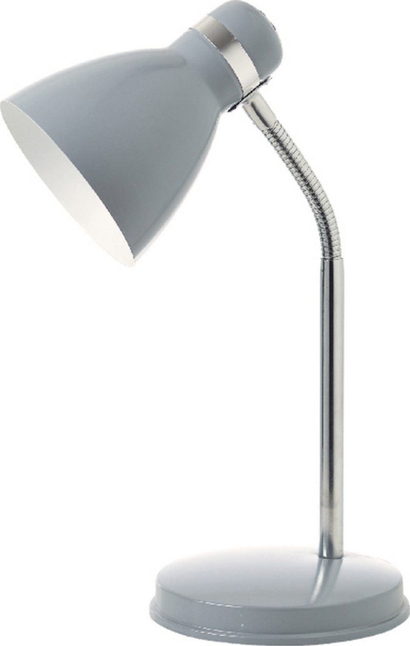 ACA Επιτραπέζιο Φωτιστικό Μεταλλικό 'Maui' Γκρί/Χρώμιο 