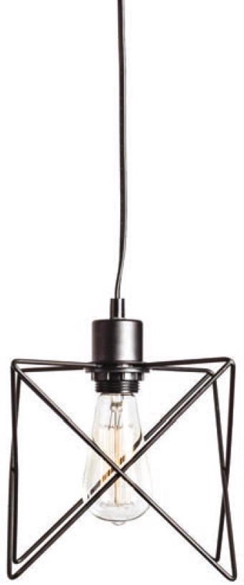 ACA Φωτιστικό Οροφής Μεταλλικό 'Andy' Μαύρο Ε27 19Χ119cm KS1462P1BK