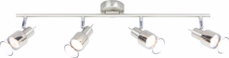 ACA Lighting - ΣΗΜΑΝΤΙΚΟ: Σε περίπτωση διαφοράς τιμής από το κατάστημα ισχύει παντα και μόνο η τιμή του καταστήματος ACA 4Φωτο Σποτ Οροφής Μεταλλικό/Γυάλινο 'Platinum' Χρώμ