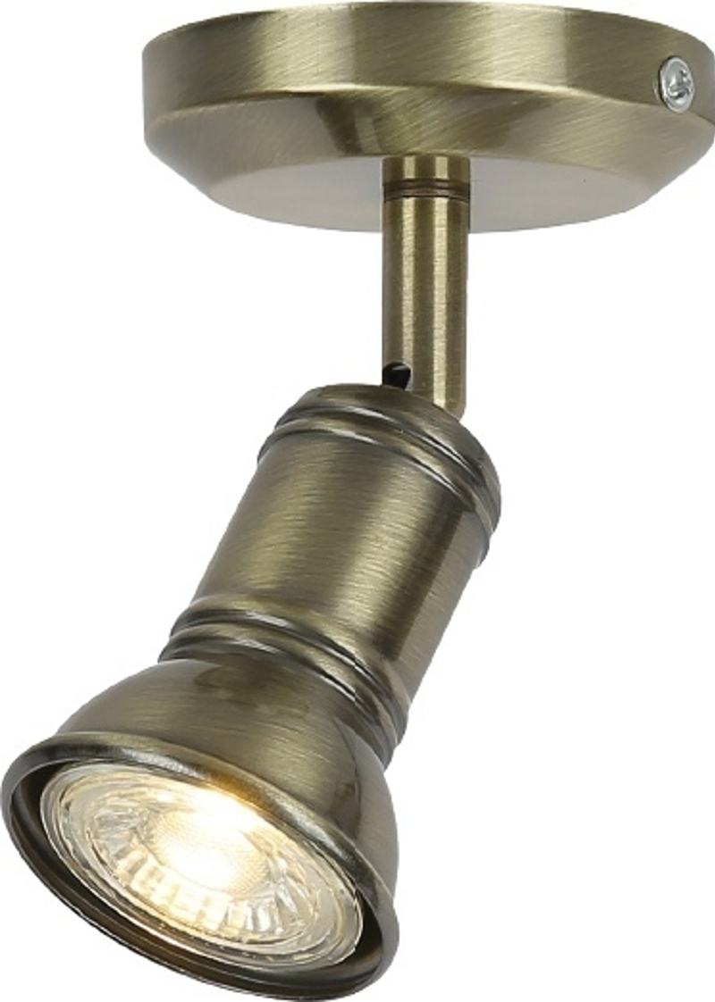 ACA Lighting - ΣΗΜΑΝΤΙΚΟ: Σε περίπτωση διαφοράς τιμής από το κατάστημα ισχύει παντα και μόνο η τιμή του καταστήματος ACA Σποτ Μεταλλικό 'Brulee' Μπρονζέ GU10 8Χ14cm SU281PB