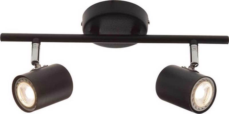 ACA 2Φωτο Σποτ Μεταλλικό 'Orfeas' Μαύρο GU10 33Χ9,7cm S