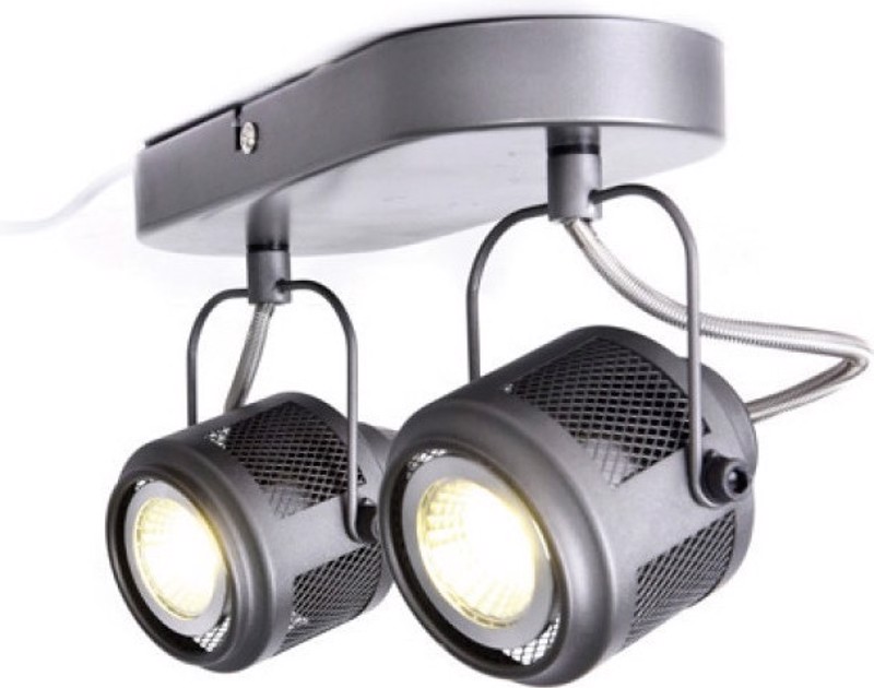 agiovlasitishome Διακοσμητικά τοίχου - ΣΗΜΑΝΤΙΚΟ: Σε περίπτωση διαφοράς τιμής από το κατάστημα ισχύει παντα και μόνο η τιμή του καταστήματος ACA 2Φωτο Σποτ Οροφής Μεταλλικό 'Krypton' Γκρί GU10 24Χ