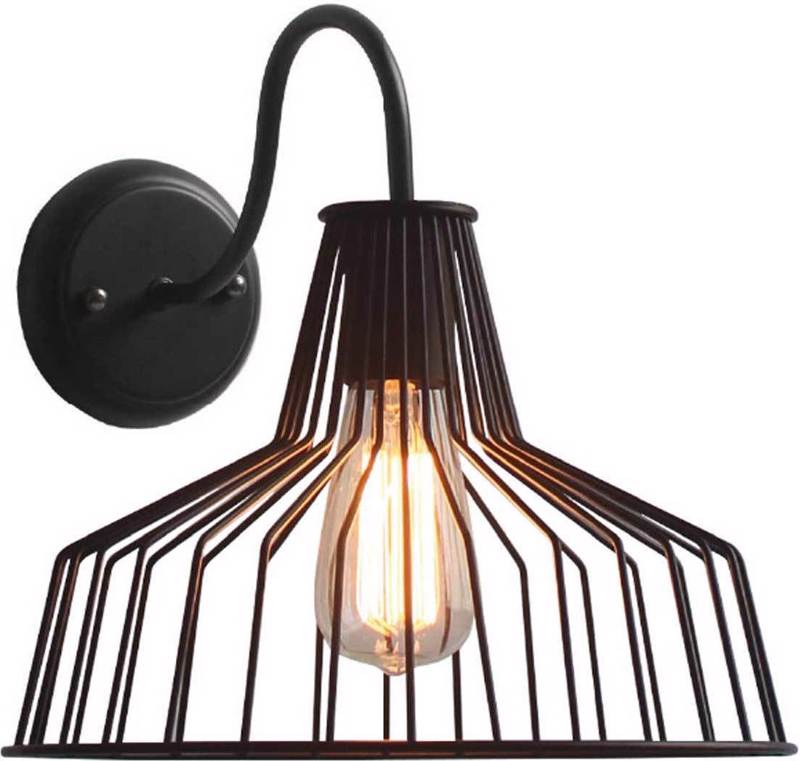 Φωτιστικά agiovlasitishome - ΣΗΜΑΝΤΙΚΟ: Σε περίπτωση διαφοράς τιμής από το κατάστημα ισχύει παντα και μόνο η τιμή του καταστήματος ACA Απλίκα Τοίχου Μεταλλική 'Hades' Μαύρο Ε27 30Χ28,6cm