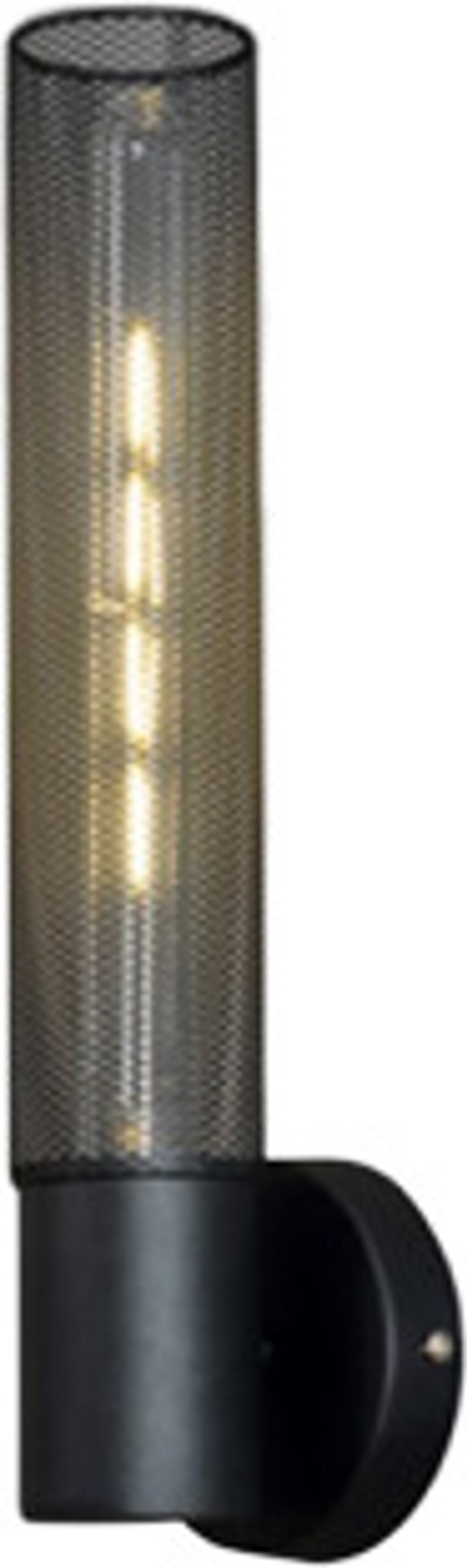 ACA Απλίκα Τοίχου Μεταλλική 'Alcatraz' Μαύρο Ε27 10Χ39cm OD601W39BK