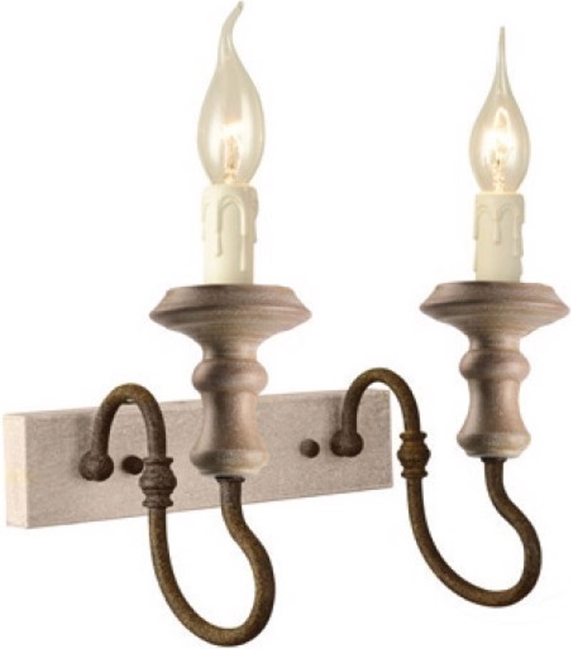 ACA Lighting - ΣΗΜΑΝΤΙΚΟ: Σε περίπτωση διαφοράς τιμής από το κατάστημα ισχύει παντα και μόνο η τιμή του καταστήματος ACA 2Φωτη Απλίκα Τοίχου Μέταλλο ' Toulouse' Αντικέ/Σκου