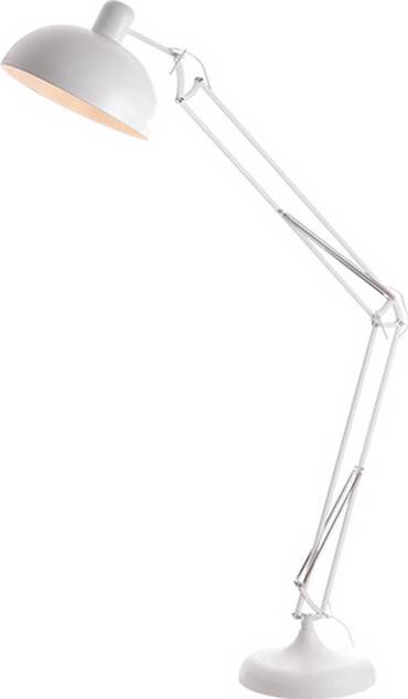 ACA Επιδαπέδιο Φωτιστικό Μεταλλικό 'Freddie' Λευκό E27 38Χ189cm ML308021WH