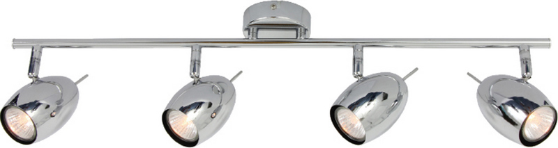 ACA Lighting - ΣΗΜΑΝΤΙΚΟ: Σε περίπτωση διαφοράς τιμής από το κατάστημα ισχύει παντα και μόνο η τιμή του καταστήματος ACA 4Φωτο Σποτ Οροφής Μεταλλικό 'Legolas' Χρώμιο GU10 7