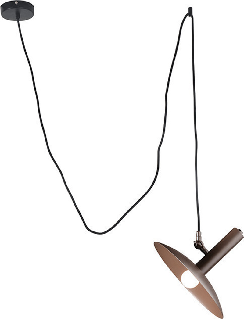 ACA Lighting - ΣΗΜΑΝΤΙΚΟ: Σε περίπτωση διαφοράς τιμής από το κατάστημα ισχύει παντα και μόνο η τιμή του καταστήματος ACA Φωτιστικό Οροφής Μεταλλικό 'Wakanda' Καφέ Ε14 25Χ22