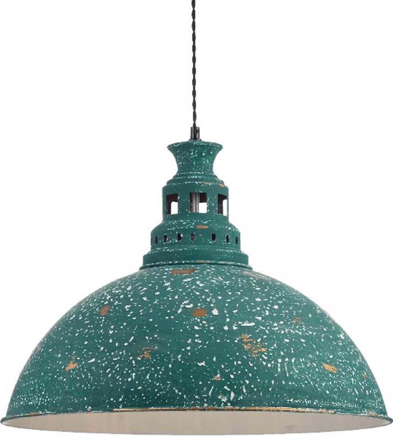 ACA Lighting - ΣΗΜΑΝΤΙΚΟ: Σε περίπτωση διαφοράς τιμής από το κατάστημα ισχύει παντα και μόνο η τιμή του καταστήματος ACA Φωτιστικό Οροφής Μεταλλικό 'Nevada' Πράσινο Ε27 50Χ