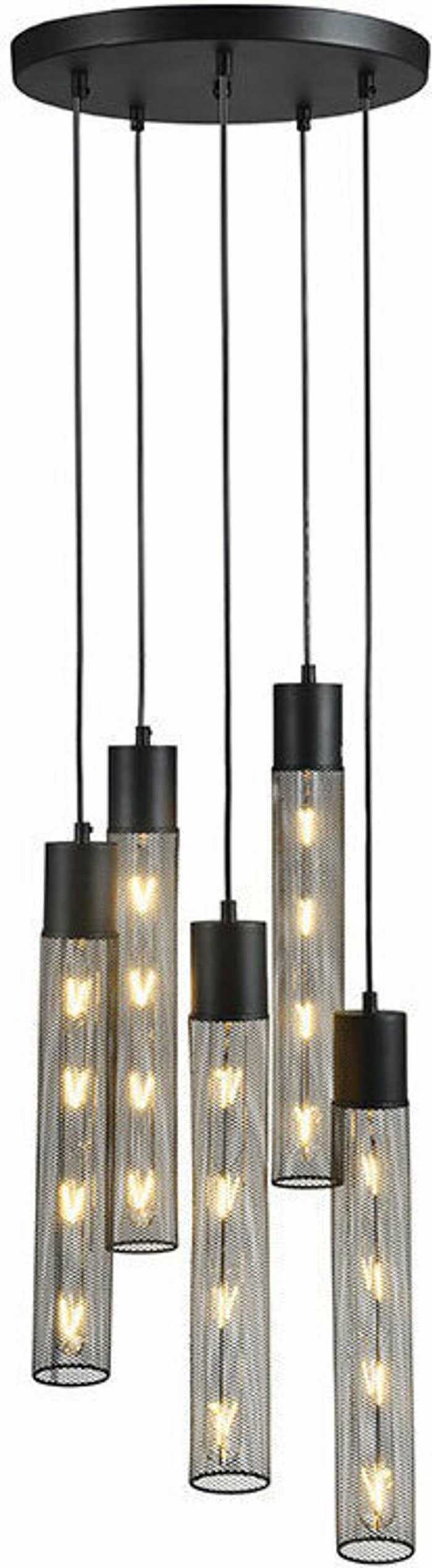 ACA 5Foto Fotistiko Orofis Metalliko 'Alcatraz' Mavro E27 35X120cm OD605P35BK